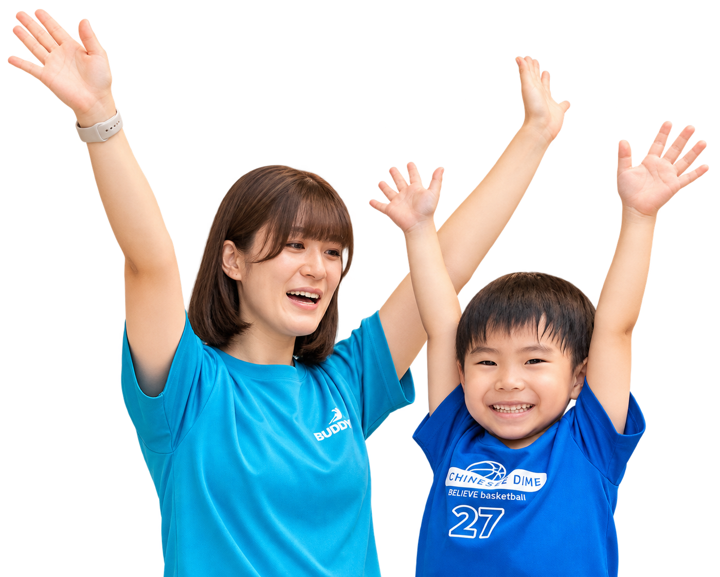 BUDDYキッズ運動教室のトレーナーとお子さま